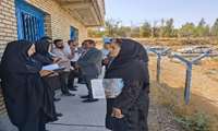 بازدید مشترک اعضای کمیته ایمنی آب مجتمع آبرسانی ۸۱ روستایی محرم شهرستان میاندوآب